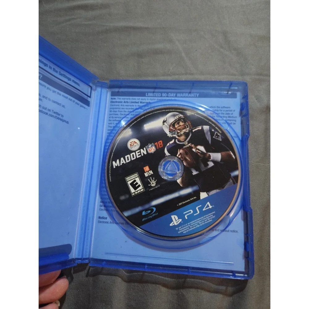 Madden NFL 18 Sony PlayStation 4 PS4 EA Sports Tom Brady Football Game